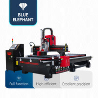 Router CNC Automático para Madera 1325 1530 1335 ATC con Cuchilla Oscilante EOT-3 para Fabricación de Letras y Letreros 3D