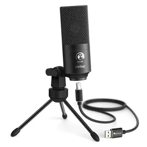Fifine K680 높은 민감한 카디오이드 USB 콘덴서 Microfono 스튜디오 녹음 마이크 마이크 삼각대 스탠드