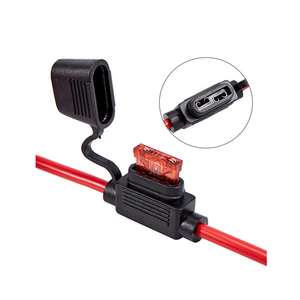 Porte-fusible étanche en ligne ATC ATO ATM avec fil de cuivre 16AWG 12V <span class=keywords><strong>4A</strong></span> pour circuit électrique de voiture, marine, camion, camping-car - Product Image 2