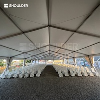 Tente de réception en aluminium et PVC blanc, imperméable, pour mariages, événements extérieurs, cérémonies, expositions et réunions