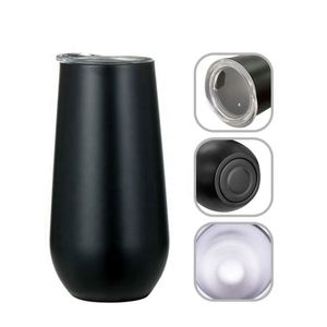 Gobelets à vin personnalisés avec logo, 6 oz/10 oz, en acier inoxydable isolé, avec couvercle, pour vin, café, champagne, fête de mariage - Product Image 4