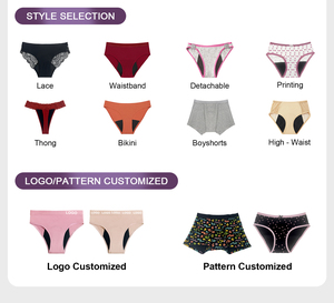 Culottes menstruelles OEM grande taille pour femmes, anti-fuites, 4 couches absorbantes, invisibles, sans coutures, pour femmes et jeunes filles - Product Image 4