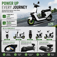 Nouvelle Moto Électrique Puissante, Fournisseur d'Usine, 1500W, Vitesse Rapide 30-50km/h, pour Adultes