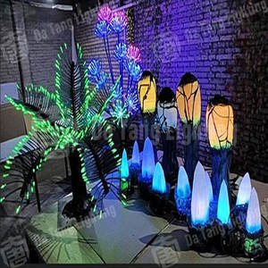 Luz LED con forma de árbol de coco, decoración con temática de paraíso tropical para jardín exterior, resort y exhibición junto a la piscina. - Product Image 3