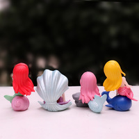 Figurine de princesse sirène en PVC, objet de collection, décoration de bureau, décoration de gâteau, cadeau pour filles de 14 ans et plus, vente en gros