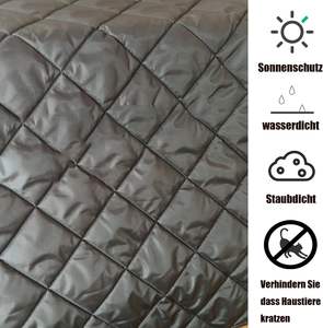 Funda para Banco de Piano Individual con Patrón de Diamantes Acolchados, Protectora contra el Polvo - Product Image 4