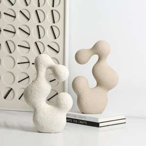 Adornos de resina Flexible de Arte Abstracto minimalista italiano, decoración creativa esmaltada para el hogar para Año Nuevo y el Día de San Valentín - Product Image 4