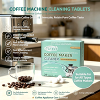 Tablettes de nettoyage écologiques pour machine à café, nettoyant biodégradable pour expresso, tablettes de détartrage sûres