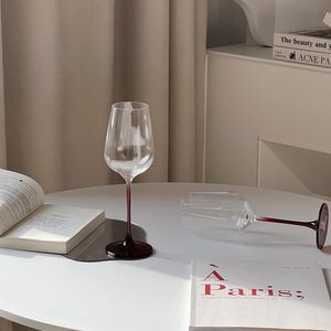 Verres à vin teintés rouges de luxe européens tige unique en gros Transparent <span class=keywords><strong>rouge</strong></span> cristal de couleur lumière grenaille de luxe <span class=keywords><strong>rouge</strong></span> vin blanc - Product Image 6