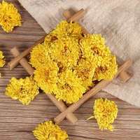Krisan Tao Kering Pilihan Premium, Krisan Kuning Bulat Alami untuk Bahan Baku Teh Bunga & Minuman