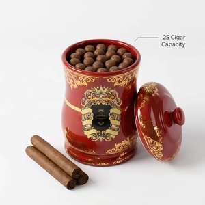 Humidor de Cigarros Portátil de Cerámica de Lujo Clásico de Alta Calidad con Acabado Espejo, Ecológico, Estilo Cubano, Hermético y Humectante - Product Image 5