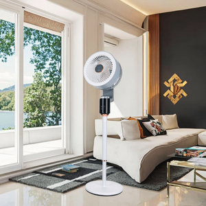 Giá bán buôn Quạt sàn điện 12 giờ lưu thông 8h thời gian điện 12 chế độ điều chỉnh di động bảng tháp nhựa từ xa - Product Image 3