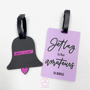 사용자 정의 재미있는 수하물 태그 다채로운 독특한 여행 더플 백 태그 수하물 식별 여성 남성 태그 - Product Image 4