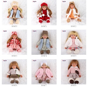 15 Inch Lifelike Baby Silicone Reborn <strong>Dolls</strong> Toy Girl Movable Child Play Red Hat, Skirt, Scarf, White Coat Clothes <strong>Blinking</strong> <strong>Eyes</strong> - Product Image 4