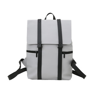Sac à dos étanche en cuir PU avec logo personnalisé pour ordinateur portable 15.6 pouces sac d'école multi-poches voyage collège travail affaires - Product Image 6
