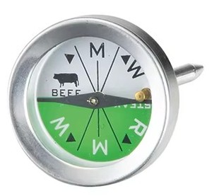 Thermomètre à cadran rond miniature pour viande (<span class=keywords><strong>agneau</strong></span>, porc, bœuf, poulet) – Étanche, sans électricité, en acier inoxydable – NOUVEAUTÉ 2025 – VENTE CHAUDE - Product Image 4