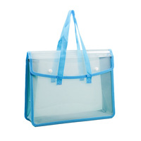 Carpeta Transparente de Gran Apertura con Clip de PP, Bolsa de Tutoría de Gran Capacidad, Organizador Definitivo para Archivos y Libros