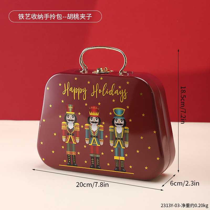 2313Y-03-Sac à main de rangement en fer forgé - Casse-noisette