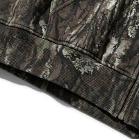 Sweat-shirts à capuche surdimensionnés avec fermeture éclair, logo personnalisé XUFEI, OEM, haute qualité, pour hommes, design de créateur, 100% coton, imprimé camouflage Real Tree