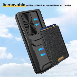 เคสป้องกันรอบด้านสำหรับ Samsung Galaxy Z Fold 4 มาพร้อมที่ใส่การ์ดแบบถอดได้ ฝาปิดเลนส์แบบเลื่อน และ - Product Image 2