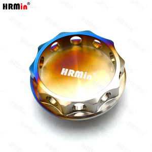 HRMin Hochleistungs-Motorrad-Getriebeöltankdeckel in Burnt Blue mit Schraubverschluss und Kraftstofftankdeckel - Product Image 2