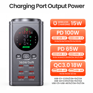 Cargador de Batería para Portátil de 60W 100W, Cargador Rápido GaN Inteligente para Reloj Inteligente y <span class=keywords><strong>Móvil</strong></span>, Certificaciones CE y FCC - Product Image 6
