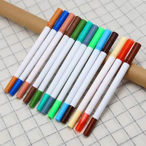 100 色 FineLiner 双笔尖画笔绘画水彩艺术标记笔学校用品