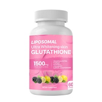 Capsules de glutathion liposomal 1500 mg à formule personnalisée, marque privée OEM, avec collagène et vitamine C pour hommes et femmes, pour éclaircir la peau