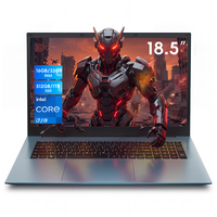 Ordinateur portable 18,5 pouces Intel Core i9 16 Go de RAM 1 To SSD Écran FHD IPS Windows 11 Famille Professionnel Prise UE Nouveau Octa Core
