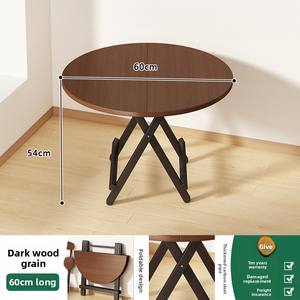 Foldable Portable Round Simple Dining <strong>Table</strong> and Chair Set for Home Furniture Rental Housing <strong>Small</strong> Apartment - Product Image 6