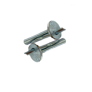 Vis d'expansion à tête plate en acier galvanisé, type à tige lisse, à brancher, pour ancrage au plafond en béton, clou M6x40 - Product Image 1