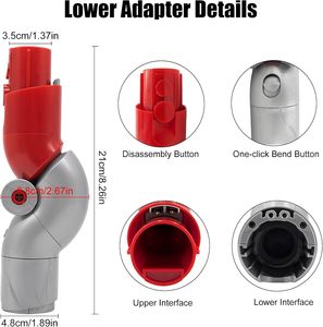 Outil de nettoyage à plage basse adaptateur inférieur adaptateur de pliage à dégagement rapide pour aspirateur mince numérique Dysons V10Slim V12 - Product Image 4