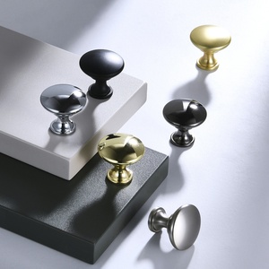 Poignée ronde moderne en alliage de zinc à trou unique pour armoire, cuisine, commode, penderie, chambre, salle de bain, usage extérieur - Durable - Product Image 4