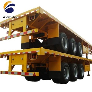 Semi-<span class=keywords><strong>remorque</strong></span> plateau Super Link en acier de haute qualité 200 tonnes, 3/4 essieux, double liaison, pour transport de conteneurs à <span class=keywords><strong>Tema</strong></span>, Ghana - Product Image 5