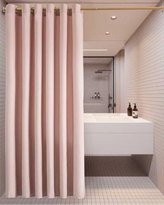Rideaux de <span class=keywords><strong>douche</strong></span> aspect <span class=keywords><strong>lin</strong></span> imperméable polyester cationique pour décor de salle de bain - Product Image 1