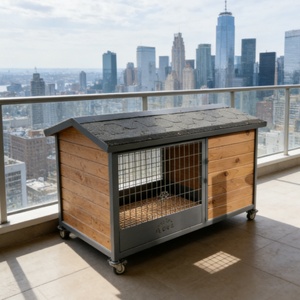 Nichoir extérieur en bois de cèdre - Arôme naturel qui repousse les puces pour le confort des animaux de compagnie dans le jardin - Product Image 6