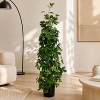 Plante artificielle de lierre vert de 100 cm de haut, feuilles réalistes en forme d'érable, résistante aux UV et à l'eau, fausse plante en pot pour villa et hôtel