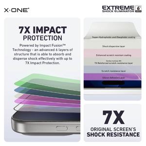 ฟิล์มกันรอยหน้าจอ X-ONE คุณภาพพรีเมียม ป้องกันแรงกระแทก สำหรับ <span class=keywords><strong>iPhone</strong></span> 15 16 17 18 Pro Max ฟิล์มใส HD พร้อมอุปกรณ์ติดตั้งง่าย - Product Image 2