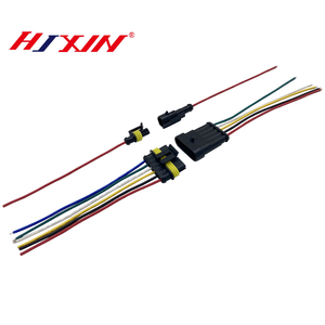 2-poliger wasserdichter Stecker, Stecker und Buchse mit 20AWG-Drähten, geeignet für Autos, LKWs, Boote und andere Kabel verbindungen - Product Image 5