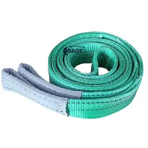 Baot 72inches 4500lbs 2 Ply Twisted Eye Nylon Lifting Slings Heavy Duty Polyester Rigging Straps Vertical Webbing Sling