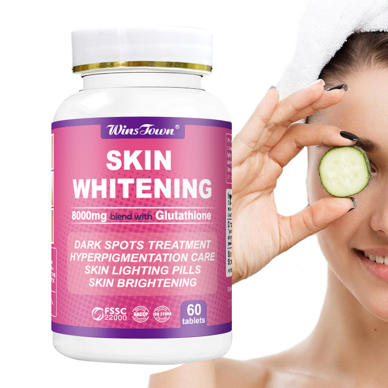 winstown whitening skin products 2000mg blend with Glutathione health whitening pills skin whitening pills