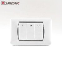 SANSHE boîtier en plastique blanc prise murale électrique interrupteur prise électrique