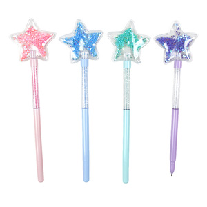 Penna a Sfera Scintillante per Ragazze, Set di Cancelleria Carino con <span class=keywords><strong>Glitter</strong></span>, Inchiostro Colorato e Cappuccio - Product Image 1