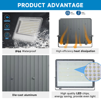 Projecteur LED Coveda étanche IP66 85-265V 30W-400W 3500K-6500K SMD avec haute luminosité en aluminium moulé sous pression et construction PC
