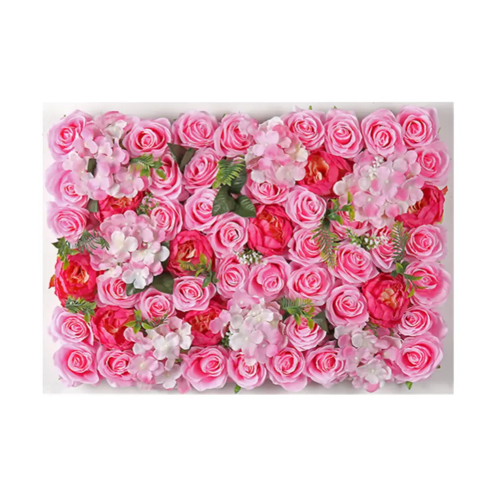 Panneau de plafond de fond de Rose personnalisé de haute qualité, mur de fleurs artificielles d'intérieur pour mariage, décoration des événements, livraison gratuite