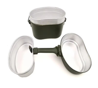 Boîte à lunch en aluminium de style allemand pour le camping en plein air, ustensiles de cuisine
