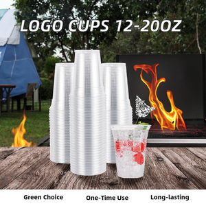 Fabrik-Großhandel Saft-Getränkebecher aus Klarem Kunststoff mit Individuellem Logo für Eiskaffee und Bubble Tea mit Bogenförmigem Deckel - Product Image 4