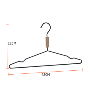 Nouveauté, <span class=keywords><strong>cintre</strong></span> <span class=keywords><strong>en</strong></span> métal à encoche avec logo personnalisé, <span class=keywords><strong>pas</strong></span> <span class=keywords><strong>cher</strong></span>, noir, revêtement <span class=keywords><strong>en</strong></span> poudre, pour vêtements - Product Image 2