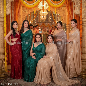 Sari indio modelo Dax de Bollywood Sequence - Product Image 3