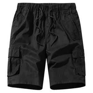 2026 American Style Formal <b>Work</b> <b>Shorts</b> for <b>Men</b> Summer Loose Fit Canvas Mid Waist Solid Breathable Lightweight Drawstring Knitted - Product Image 3